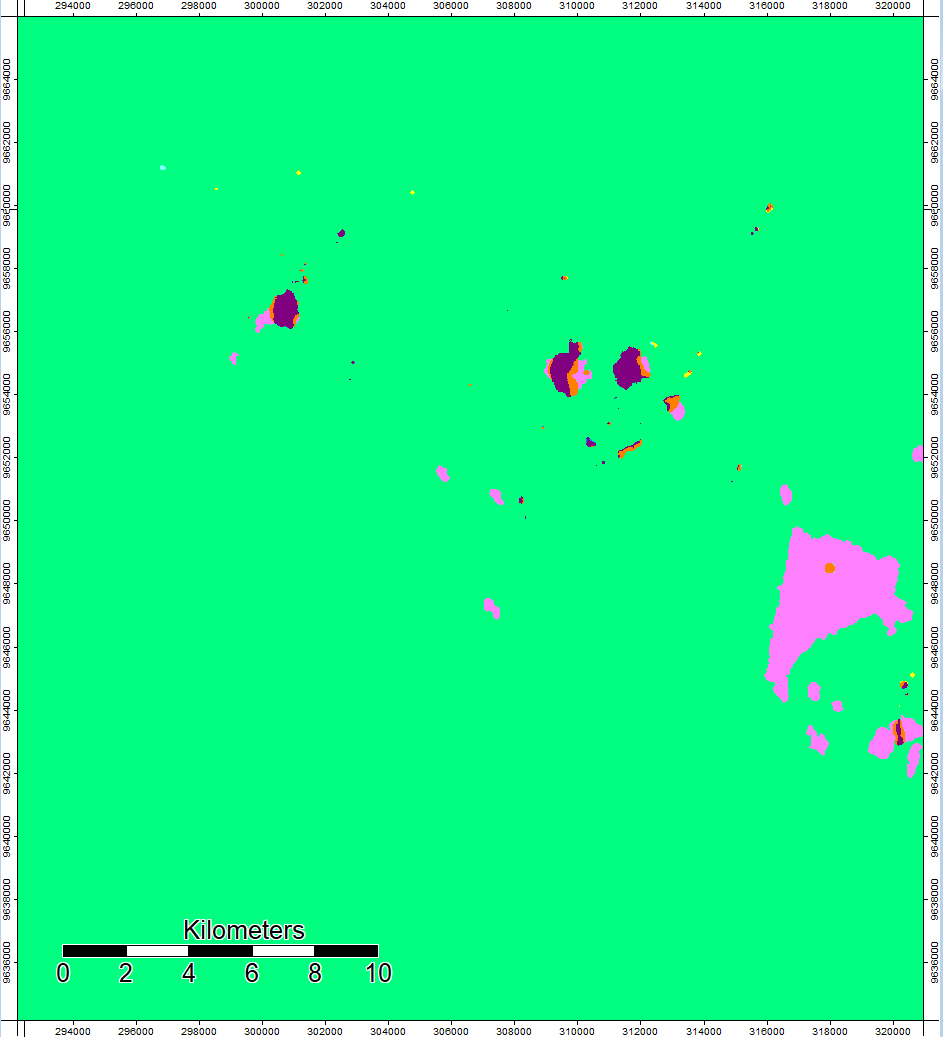 ASTER NUM for Difference in Flow Accumulation